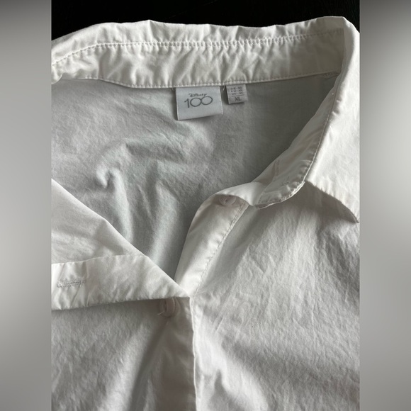 Disney100 XL White Collared Button Up Graphic Shirt Minnie Mouse - Picture 8 of 14